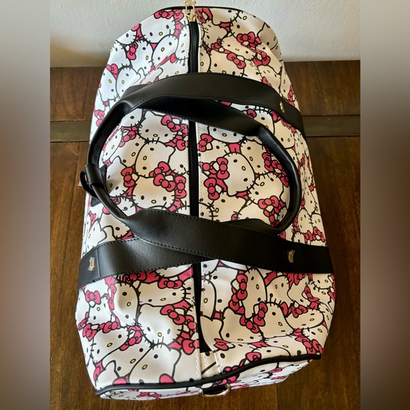 Hello Kitty | Bags | Hello Kitty Rolling Duffle Bag Luggage With Black ...